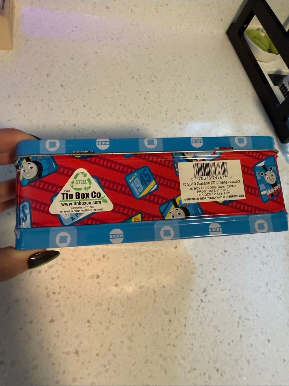 Thomas & Friends Metal Lunchbox Featuring Blue and Red Thomas